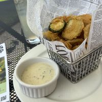 Zucchini chips  at Hudson Garden Grill in New York City