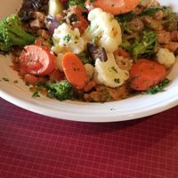 Tempeh stirfry at Organic Oasis in Anchorage