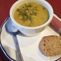 Lemon Kale soup at Organic Oasis in Anchorage