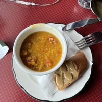 Delicious soup. I forgot the name sorry(daily special, not on the menu) at Organic Oasis in Anchorage