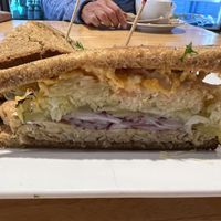 Tempeh Reuben - tasty!  at Organic Oasis in Anchorage