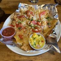 Vegan nachos (requested vegan cheese)  at Organic Oasis in Anchorage