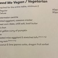 Vegan/Vegetarian banquet   at Little Sister in Cairns