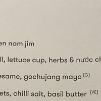 Vegan entree option - Sweet corn riblets   at Little Sister in Cairns