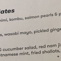 Vegan option - Vietnamese fusion watermelon and cucumber saladd  at Little Sister in Cairns