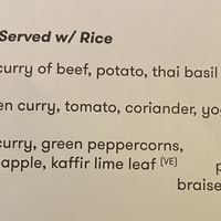 Vegan option curry with two options. The pumpkin option is AMAZING   at Little Sister in Cairns