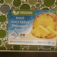 Dole soft serve pineapple   at Menchie's Frozen Yogurt in Cedar Falls