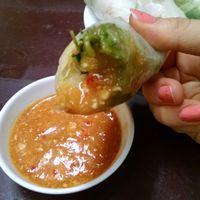 sub-par spring rolls at Bo De  in Nha Trang