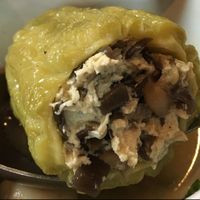 stuffed bitter melon with mushroom and tofu at Bo De  in Nha Trang