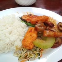 Com Dia - great mock meats at Bo De  in Nha Trang