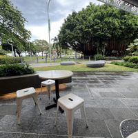 Right at the lagoon   at Churro Time in Cairns