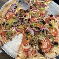 Vegan veggie pizza   at 600 Degrees Pizzeria Drafthouse in Georgetown