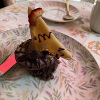 Another view of the vegan boat treat  at La Cabosse Enchantée in La Rochelle