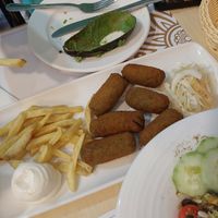 Vegetarian croquetas (not vegan) at Taberna La Alquería in Cordoba