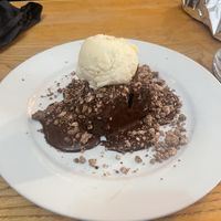 The best chocolate brownie ever!  at Carpenters Arms in Newark