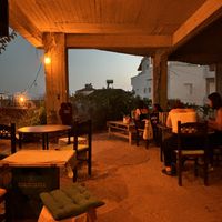 Seating area  at Green Life Market in Sarande