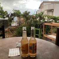 Kombucha, they also have homemade lemonade and ice tea   at Green Life Market in Sarande