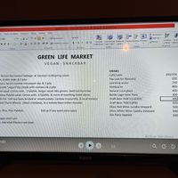 Menu May 2026  at Green Life Market in Sarande