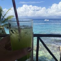 Pineapple mojito   at Blue Angel Restaurant in Cozumel