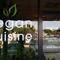 Outside :) at Loving Hut in Addison