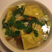 wonton soup is my new favorite  at Loving Hut in Addison