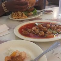 Yummy sweet and sour “pork” at Loving Hut in Addison