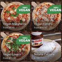 Menu  at Pietza  in Eindhoven