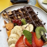 Vegan waffle   at Pawdy Neighbors  in Dubai