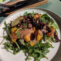 Peach salad at Pawdy Neighbors  in Dubai
