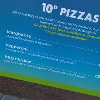 Pizza at Chine Café in Ventnor