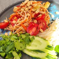 Papaya salad at Zaab in Kolobrzeg