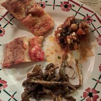 Focaccia, Caponata, funghi at La Bastide de Pierres in Gordes