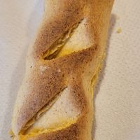 Vegan chipa at Natu Center Restaurant Vegetariano in Saltos Del Monday