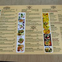Menu Front at Krua Thai Chula Vista in Chula Vista
