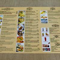 Menu Back at Krua Thai Chula Vista in Chula Vista