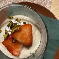 Vegan strawberry panna cotta  at Mari Pop Hotel in Ried Im Zillertal