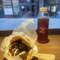 Vegan falafel pitta  at Hummus Bar - Váci in Budapest