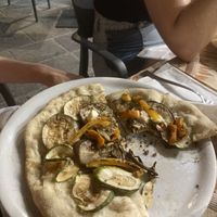 Vegan pizza   at Eat and Live in Gozo