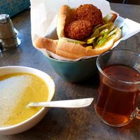 Falafel at Restaurang Erbil in Oerebro