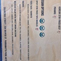 The other vegan option not shown in the vegan section was the vegetable spring rolls. at Calaveras Street in Cairns