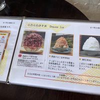 shaved ice menu, they have additional flavors not shown here. at Craft & Japanese Style Café Takumikan in Hirosaki