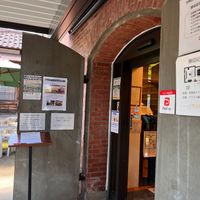 entrance to shop, indoor&outdoor tables at Craft & Japanese Style Café Takumikan in Hirosaki