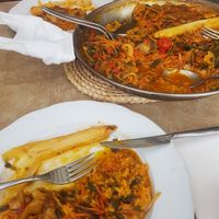 Vegetarian Paella for two persons at The Celtic Harp in A Guarda