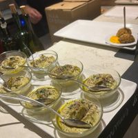 hummus di piselli  at Osteria di Fuori Porta in Padua