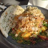 Groenten curry met jackfruit als hoofdgerecht at Restaurant Brasserie Puur Prince in Earnewald