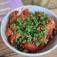 kimchi at Dozo Vegan Ramen in Warsaw