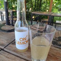 pear lemonade at Dozo Vegan Ramen in Warsaw