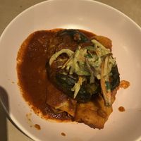 Vegan enchiladas   at The Artichoke Cafe in Albuquerque