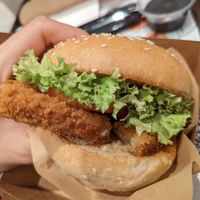 Chick'n Caeser burger at Vegan Burger - Dubai Mall in Dubai