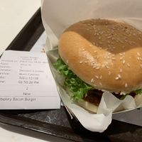 smokey bacon burger  at Vegan Burger - Dubai Mall in Dubai